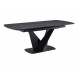 Extendable table LAVERDA 160-200x90x76 cm black