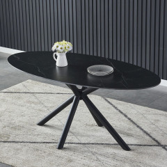 Table MELIS 160x90x76 cm black