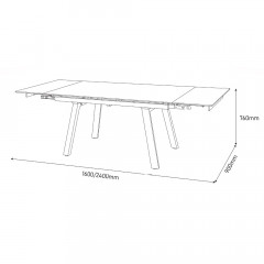 Extendable table VILIN