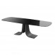 Extendable table BUBBLE 260x90x76 cm glass